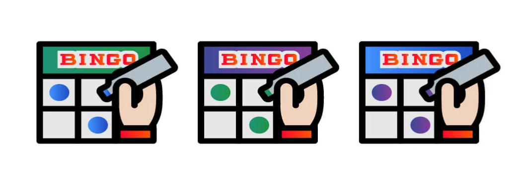 Different variations of bingo games