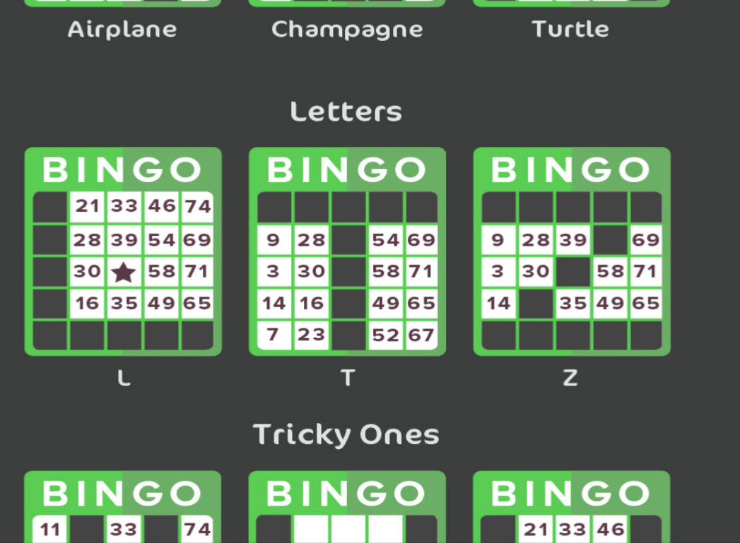 Play 75 Ball Bingo Games