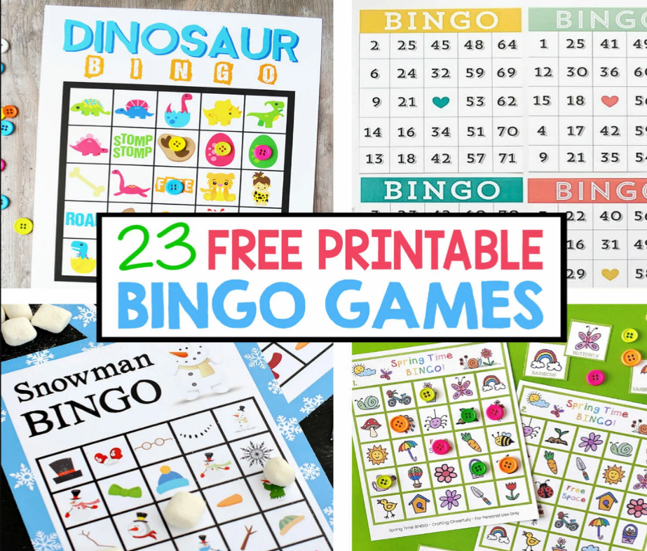 23 Free Printable Bingo Games
