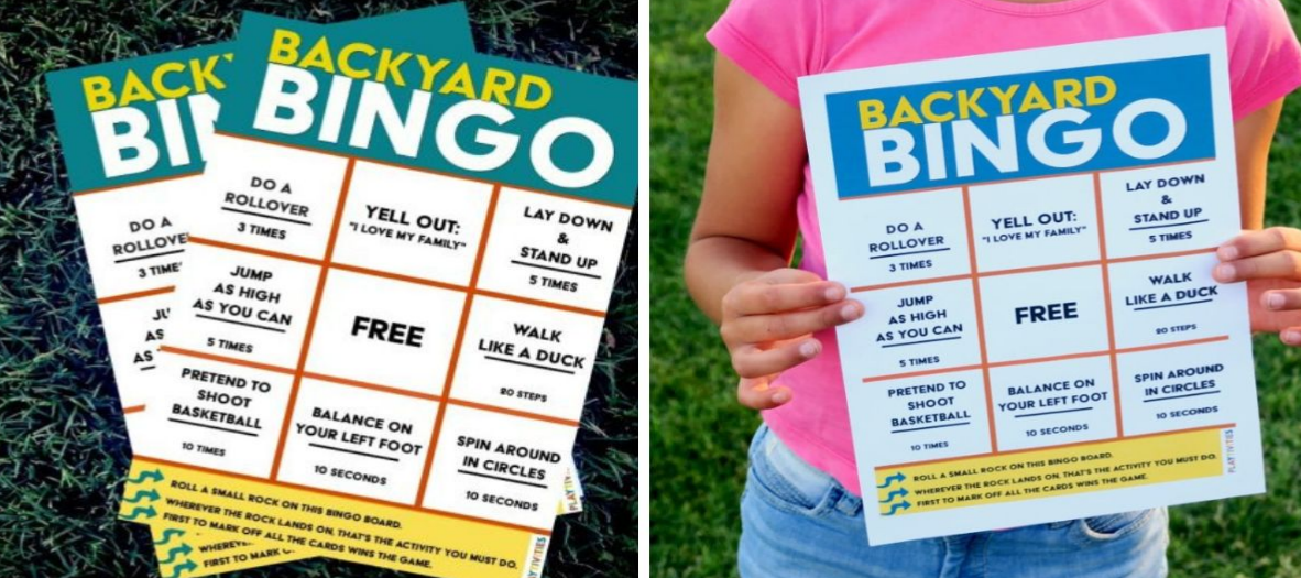 Backyard Bingo Game Will Keep Kids Activ