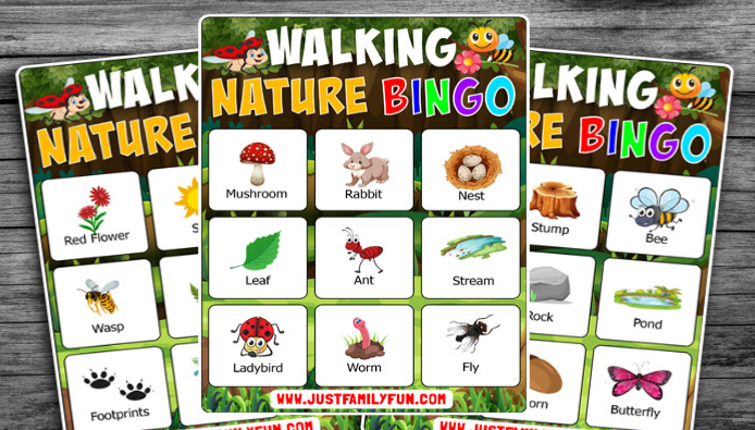 Nature Bingo Cards