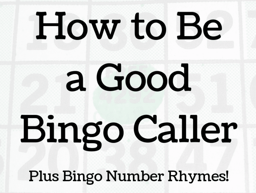 Tips for Calling Bingo